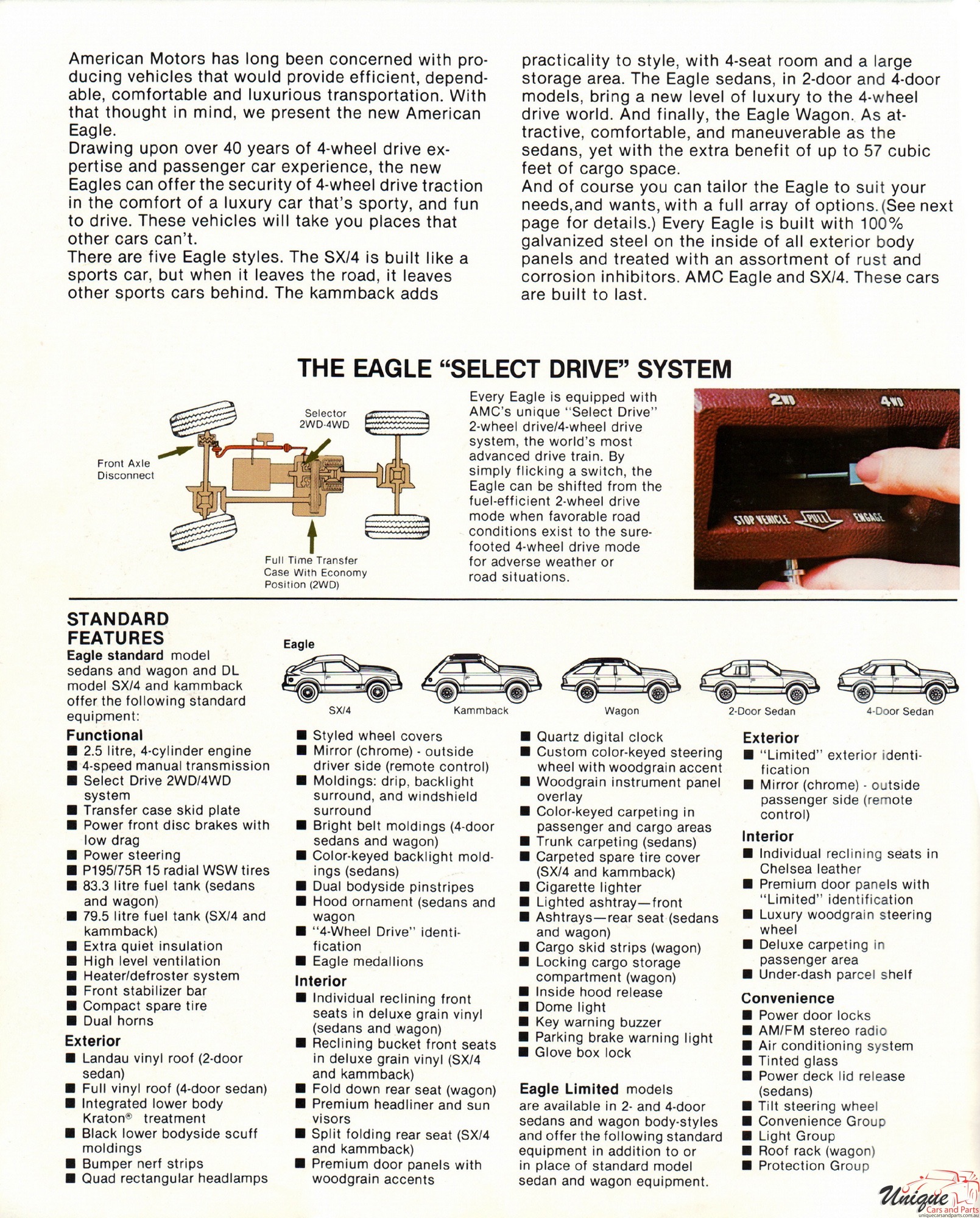 1981 AMC Eagle Brochure Page 4